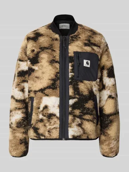 Kurtka z polaru ze wzorem na całej powierzchni z zamkiem błyskawicznym model ‘Janet’ Carhartt Work In Progress
