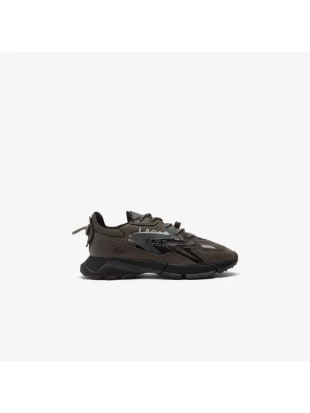 Lacoste Sneakersy Neo Tech Ciemnobrązowe brązowy