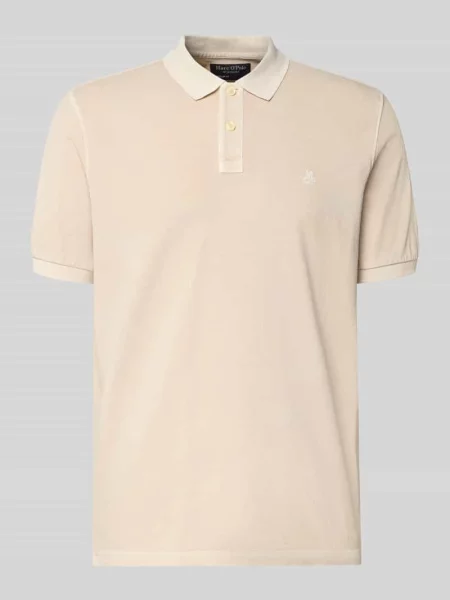 Koszulka polo o kroju Regular Fit z czystej bawełny Marc O'polo beżowe
