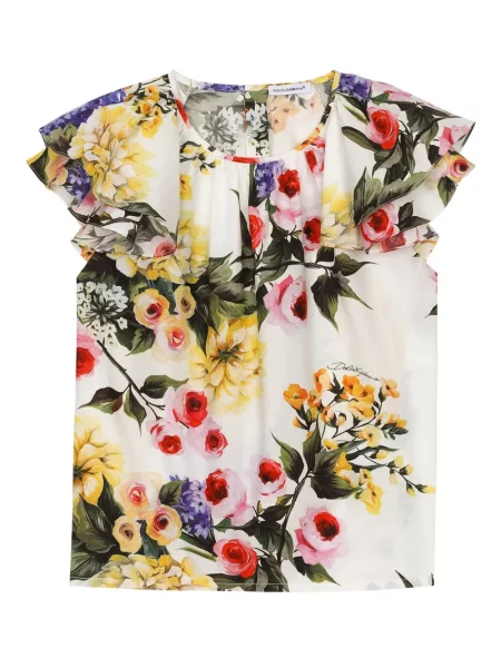 Bluzka dziecięca Dolce And Gabbana biała