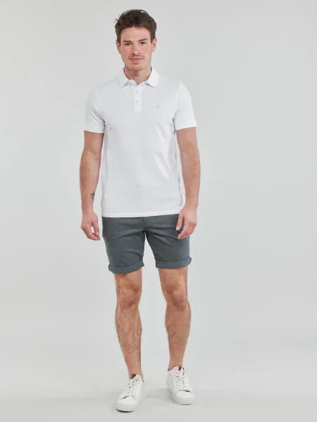 JACK & JONES Chino nohavice Fury modrosivá modrá