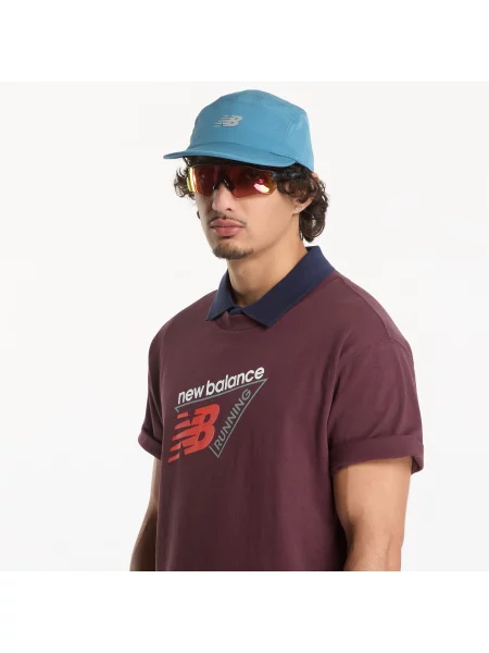 Kožené klasické tričko New Balance s autogramom