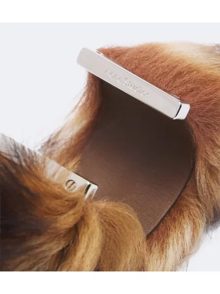 Brăţară Acne Studios din piele de oaie maro