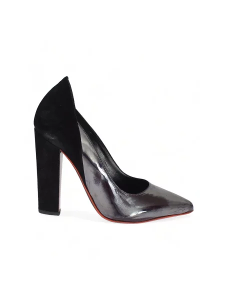 Czółenka Cedric Charlier skórzana szara