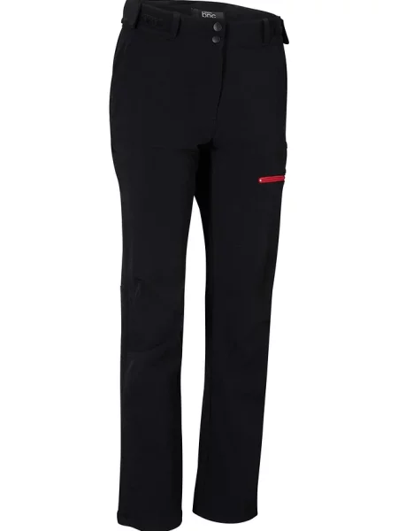 Spodnie softshell ze stretchem z hydrofobowe czarne