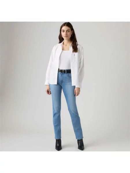 Blugi Levi's® cu talie înaltă albastru