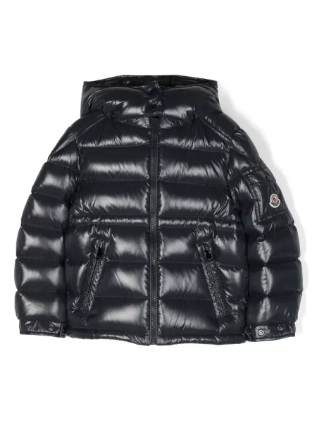 Kurtka puchowa dziecięca Moncler Enfant niebieska