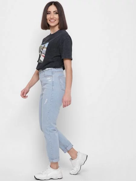 CARICA ­ Джинсы мом блакитні