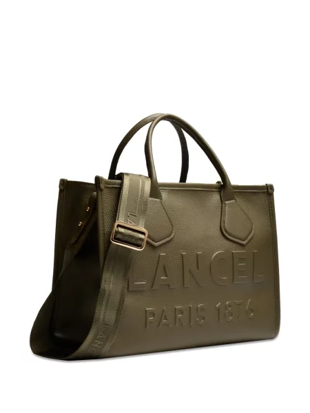 Geanta de piele Lancel din piele verde