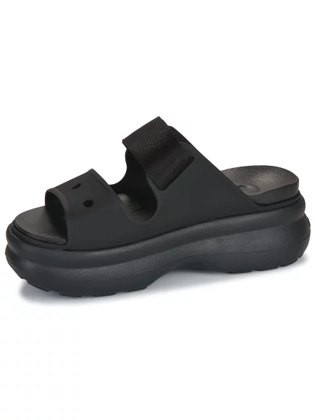 Pántos félcipő Crocs fekete