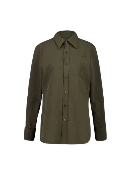 Koszula Saint Laurent casual zielona
