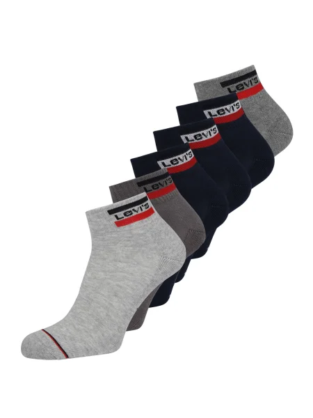 LEVI'S Șosete albastru închis / deschis / amestecat / roșu gri