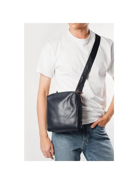 Кожаная сумка Estro синяя