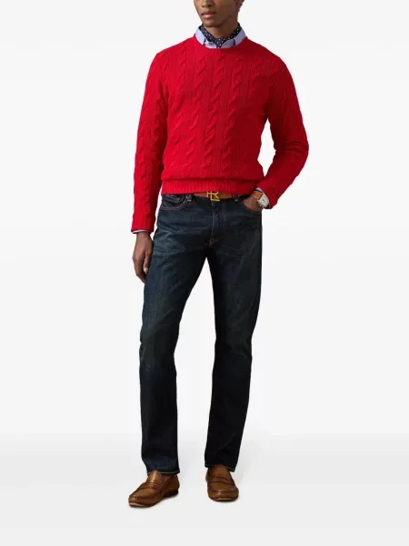 Кашмирен пуловер Ralph Lauren Purple Label червено