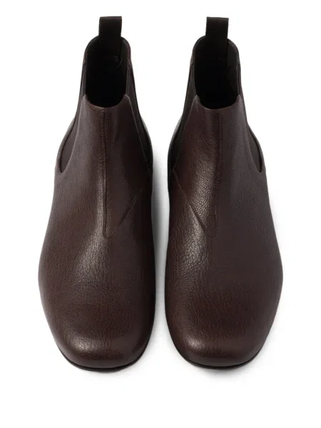 Botine chelsea Prada din piele maro