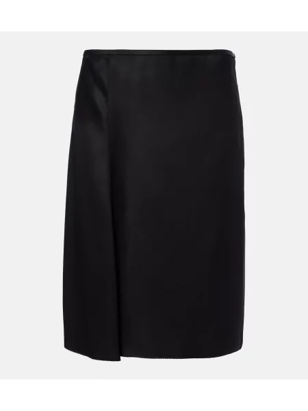 Fustă Gucci de mătase plic negru