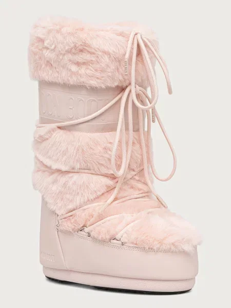 Moon Boot MB ICON FAUX FUR snehule dámske ružová