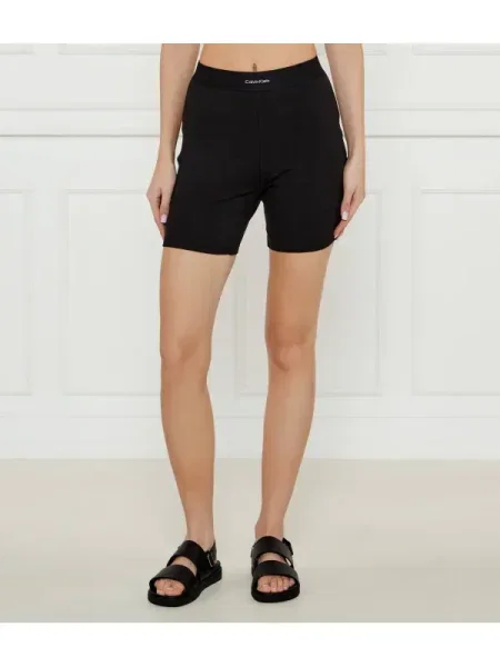 Calvin Klein Underwear Rövid pizsama nadrág Slim Fit fekete