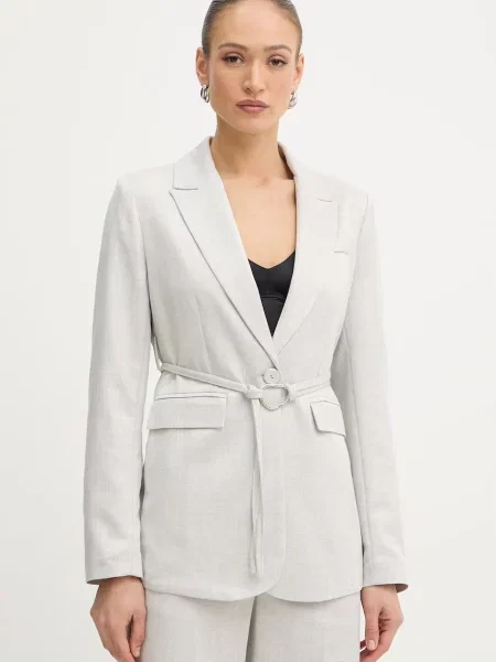 Fracomina marynarka z wiskozą szara