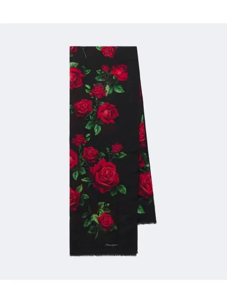 Fular Dolce&gabbana de mătase cu model floral