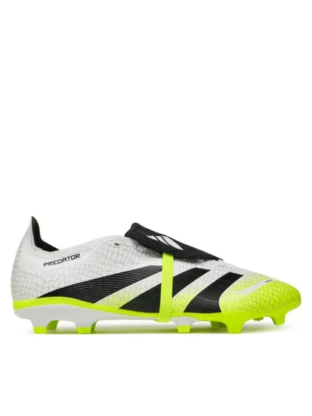 Adidas Ghete pentru fotbal Predator League Fold-Over Tongue alb
