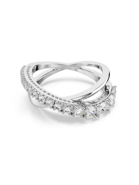 Prstan Swarovski HYPERBOLA srebrna