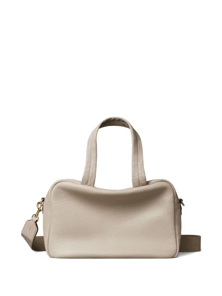 Geantă shopper Tory Burch din piele gri