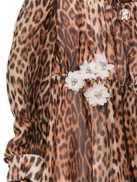 Dětské šaty Roberto Cavalli hnědé
