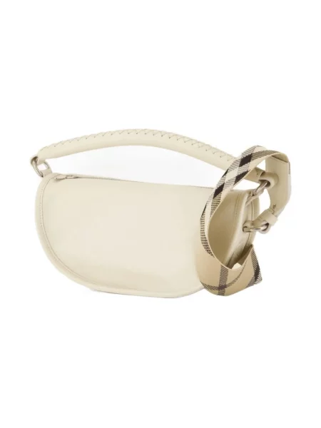 Torebka Burberry skórzana biała