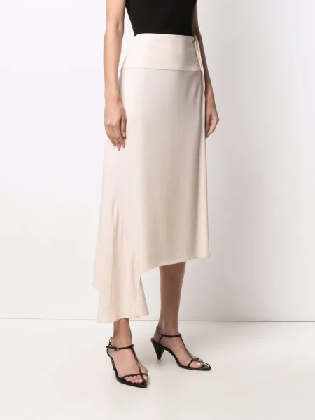 Asymetrické sukně Jil Sander růžové