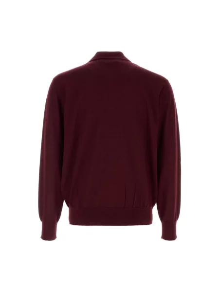 Koszulka polo Dries Van Noten wełniana fioletowa