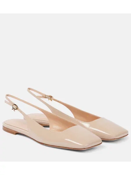 Balerini Gianvito Rossi din piele de lac