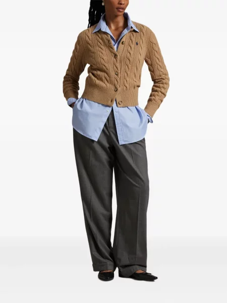Slip de baie Polo Ralph Lauren alergare cu cordon cu imagine alb