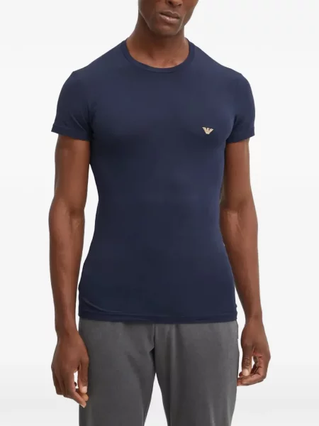 Tricou Emporio Armani cu imagine albastru