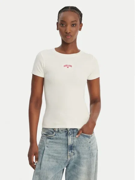 Guess Jeans Póló Ekru