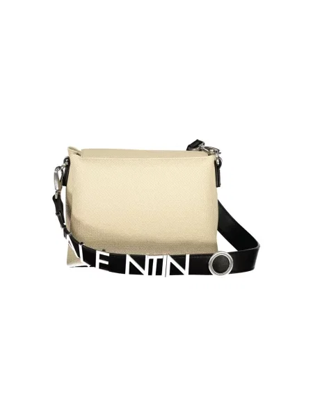 Lniana torebka crossbody Valentino Bags beżowa