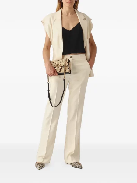 Pantaloni Pinko alb