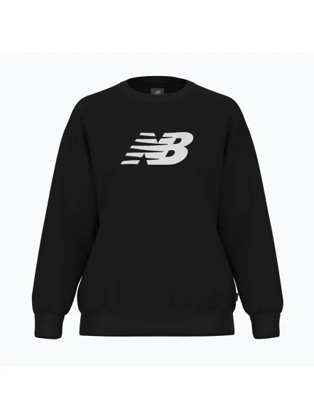 Дамски суитшърт New Balance Sport Fleece Logo Crew черен