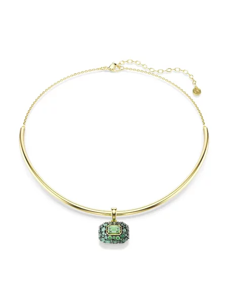 Swarovski lănțișor cu pandantiv pentru femei placat cu aur zirconiu cubic SUBLIMA verde