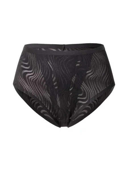 Triumph Chiloți clasici cu talie înaltă Shape Smart Ellipse negru