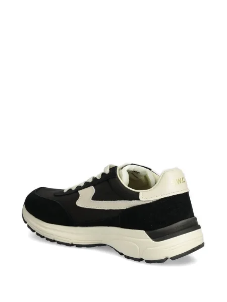 Sneakerși Stepney Workers Club cu șireturi din piele de căprioară negru