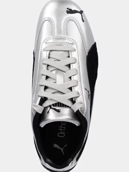 Кожаные кроссовки Puma серые