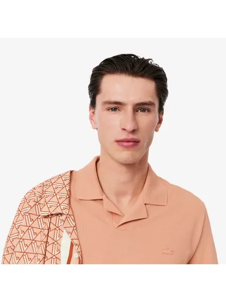 Классическое поло Lacoste розовое