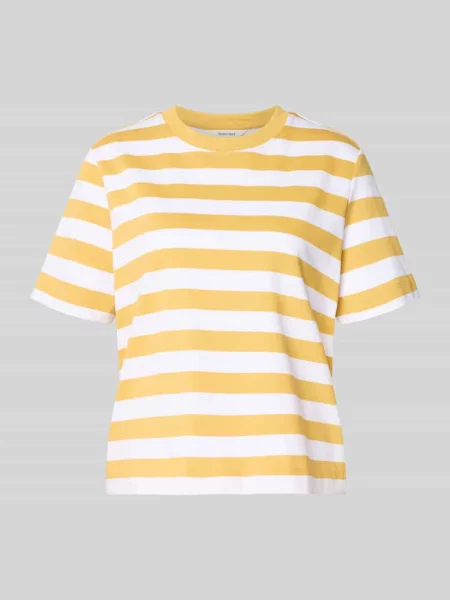 T-shirt o kroju boxy fit z czystej bawełny model ESSENTIAL' Selected Femme
