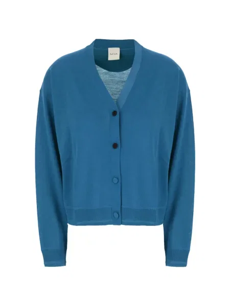 Cardigan Paul Smith cu decolteu în V albastru