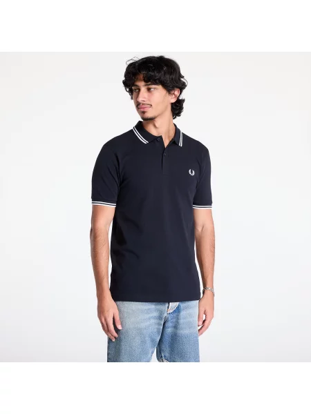 Поло Fred Perry с аппликацией синее