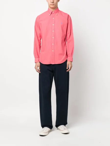 Haftowany sweter Polo Ralph Lauren z kaszmiru biały