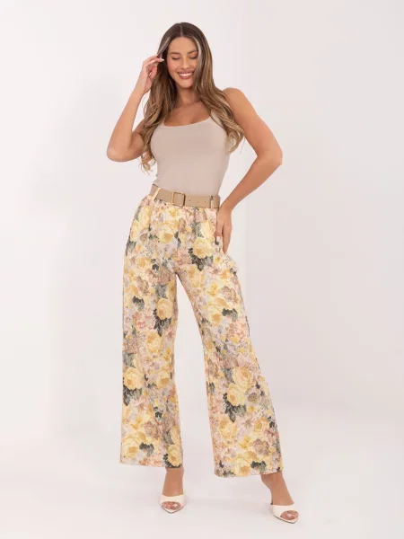 Pantaloni Rue Paris galben