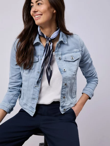 Street One kurtka dżinsowa Kobiety 36 niebieski