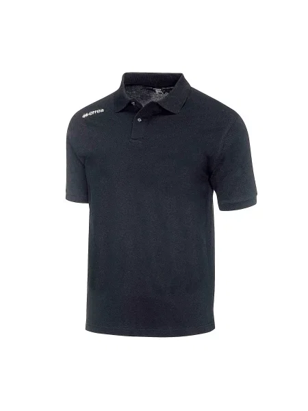 Polo Errea Team Colour Jr Mc Dzieci czarny